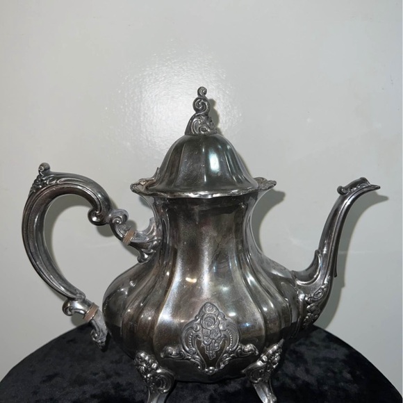Towle Silver Ornate Teapot - Picture 2 of 4